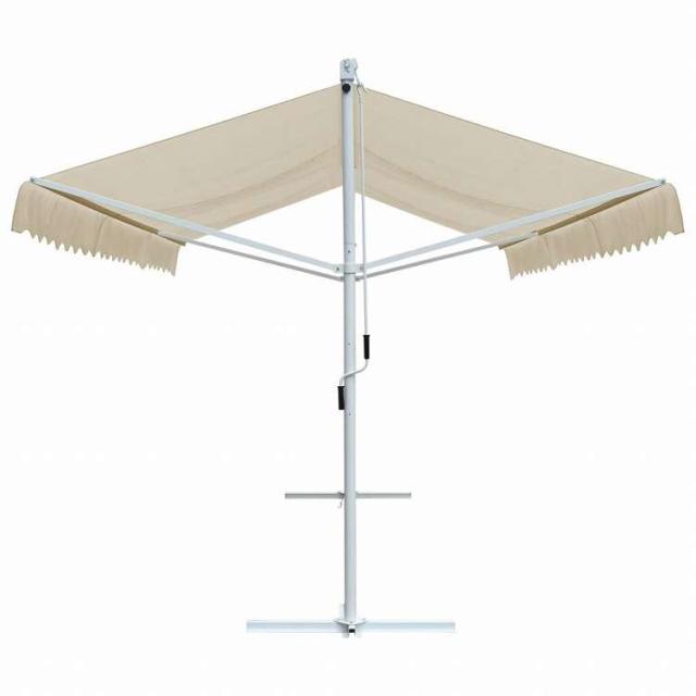 vidaXL 自立型オーニング 500×300cm クリームホーム&ガーデン 芝&ガーデン アウトドアリビング 屋外用傘・サンシェード(代引不可)【送料無料】_2