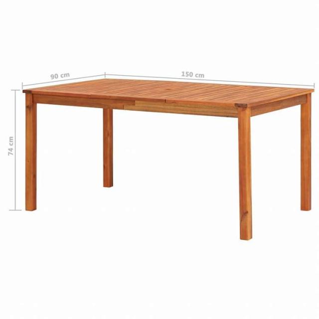 vidaXL 屋外ダイニング7点セット クッション付き アカシア無垢材家具 アウトドア家具 屋外家具セット(代引不可)【送料無料】_9