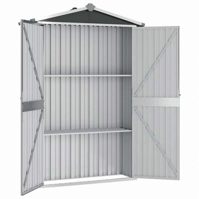vidaXL ガーデン納屋 116x45x175cm 亜鉛メッキ鋼製 アントラシートホーム&ガーデン 芝&ガーデン アウトドアリビング アウトドアストラクチャー 日除け・ガレージ・カーポート(代引不可)【送料無_2