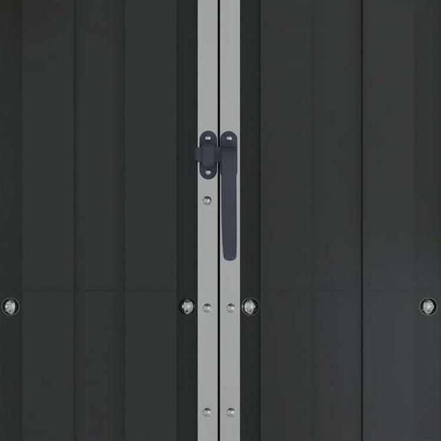 vidaXL ガーデン納屋 116x45x175cm 亜鉛メッキ鋼製 アントラシートホーム&ガーデン 芝&ガーデン アウトドアリビング アウトドアストラクチャー 日除け・ガレージ・カーポート(代引不可)【送料無_6