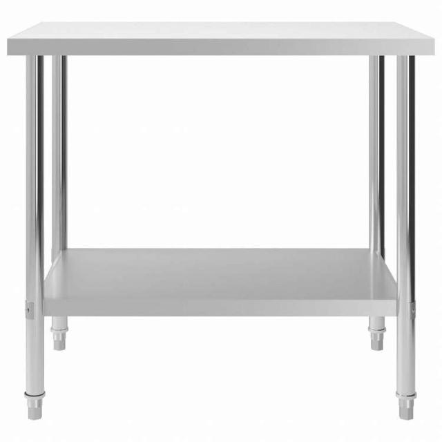 vidaXL キッチン作業机100x60x85 cm ステンレススチールビジネス&工業用 食品サービス(代引不可)【送料無料】_1