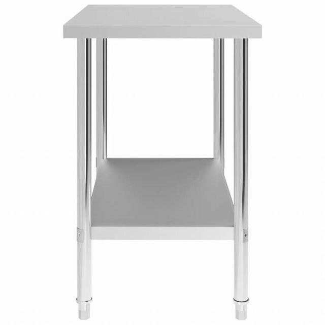 vidaXL キッチン作業机100x60x85 cm ステンレススチールビジネス&工業用 食品サービス(代引不可)【送料無料】_2