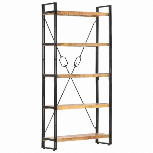 vidaXL 5段 書棚 90x30x180cm マンゴー無垢材家具 棚 本棚・オープンラック(代引不可)【送料無料】_6