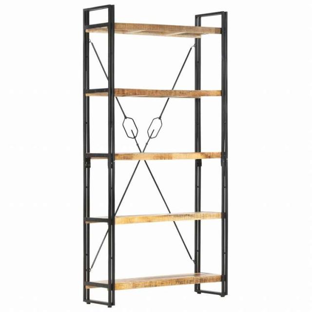 vidaXL 5段 書棚 90x30x180cm マンゴー無垢材家具 棚 本棚・オープンラック(代引不可)【送料無料】_7