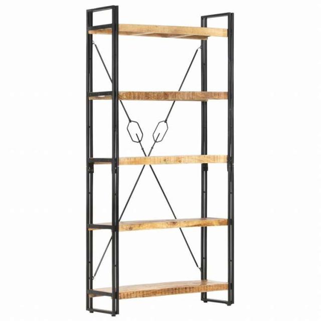 vidaXL 5段 書棚 90x30x180cm マンゴー無垢材家具 棚 本棚・オープンラック(代引不可)【送料無料】_8