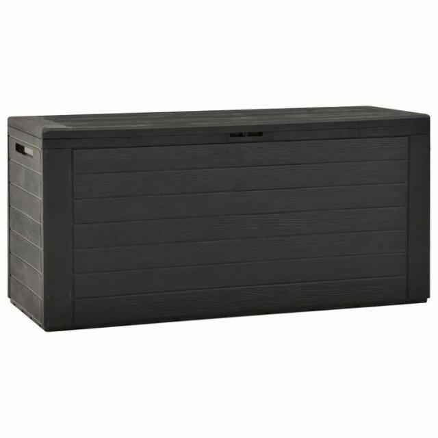 vidaXL ガーデン収納ボックス アントラシート 116x44x55 cm家具 アウトドア家具 屋外収納ボックス(代引不可)【送料無料】
