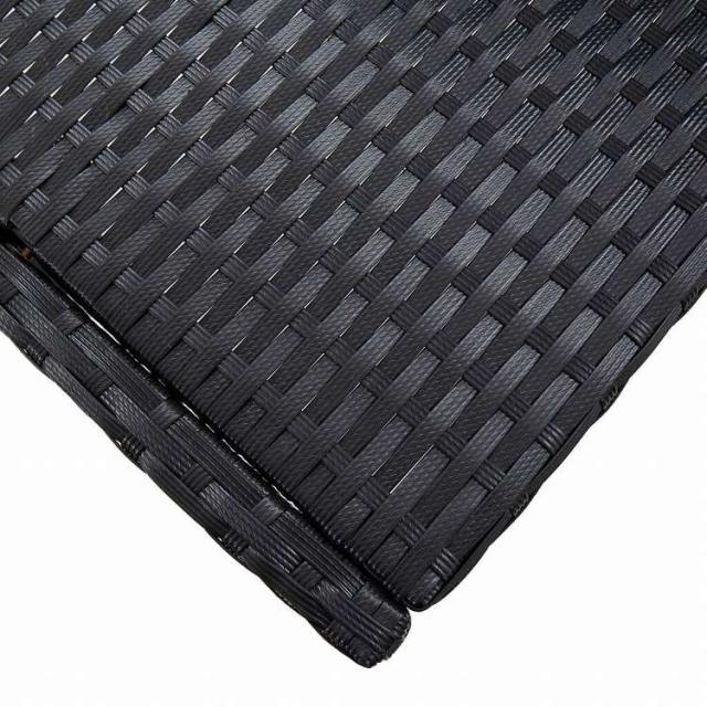 vidaXL 屋外バー5点セット ポリラタン&アカシア材 ブラック家具 アウトドア家具 屋外家具セット(代引不可)【送料無料】_8