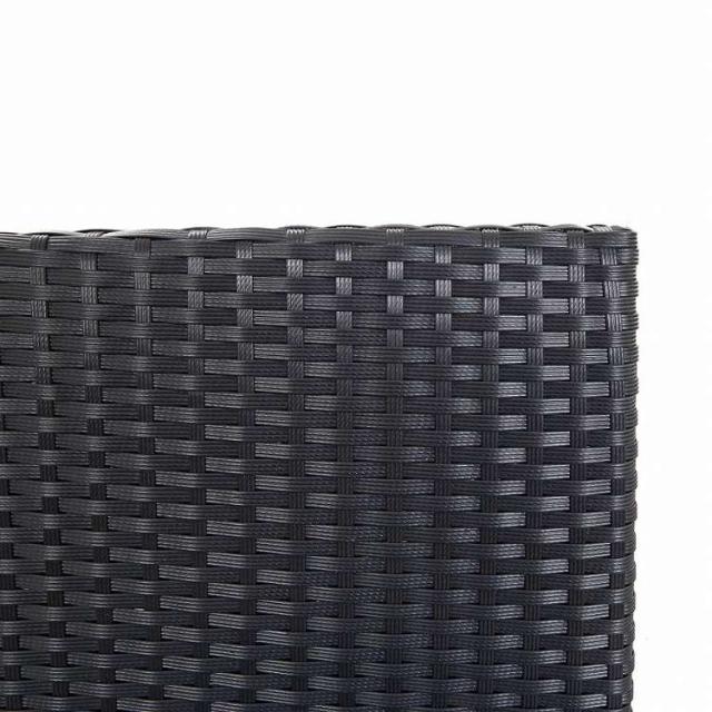 vidaXL 屋外バー9点セット ポリラタン&アカシア材 ブラック家具 アウトドア家具 屋外家具セット(代引不可)【送料無料】_9