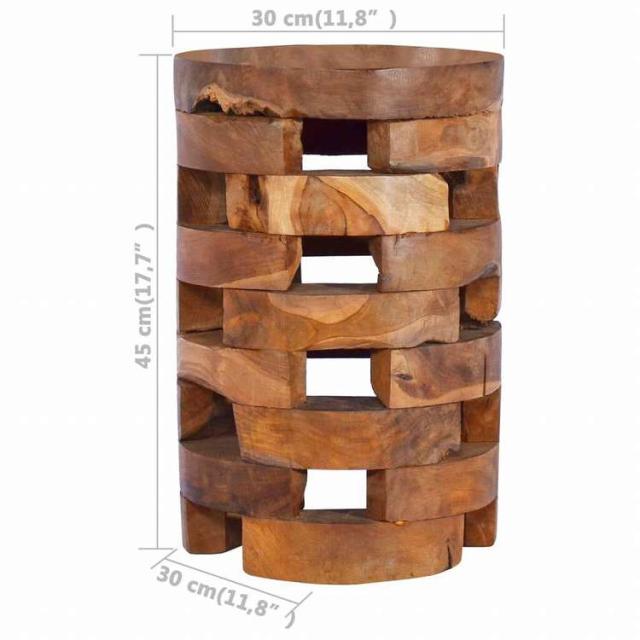 vidaXL ベッドサイドキャビネット 30x30x45cm チーク無垢材家具 テーブル ベッドサイドテーブル(代引不可)【送料無料】_4