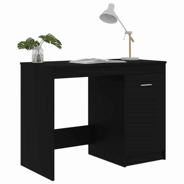 vidaXL デスク ブラック 100x50x76cm エンジニアリングウッド家具 オフィス家具 デスク(代引不可)【送料無料】_4