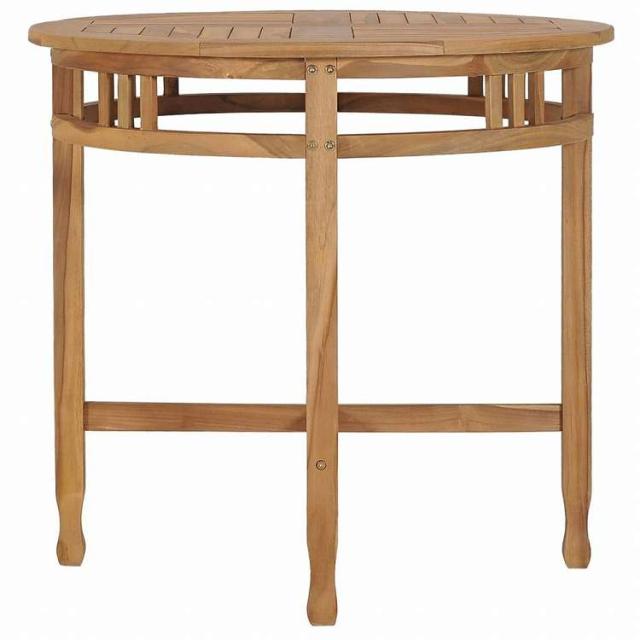 vidaXL ガーデンダイニング3点セット クッション付き チーク無垢材家具 アウトドア家具 屋外家具セット(代引不可)【送料無料】_3