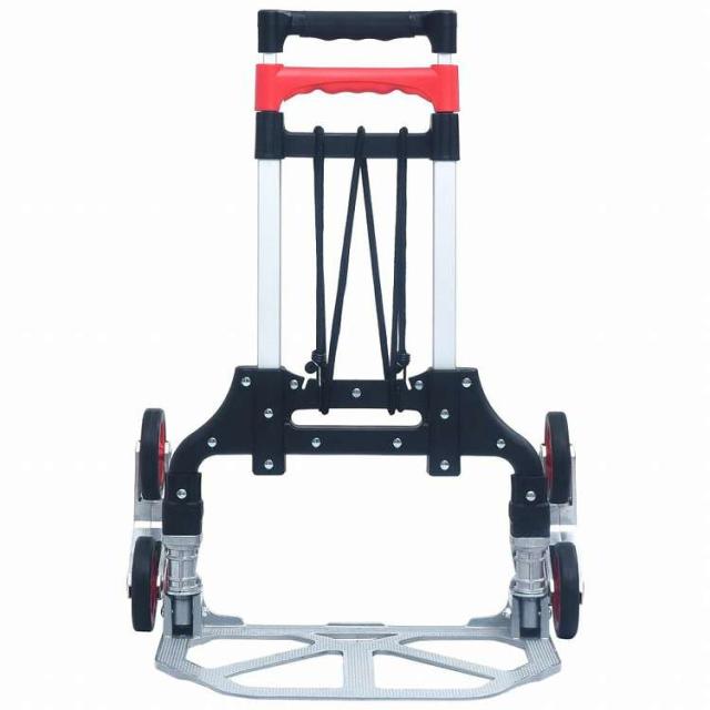 vidaXL 折りたたみ式 階段用 運搬台車 70kg アルミ製 シルバーハードウェア ツール はしご・足場 はしご用カート(代引不可)【送料無料】_2