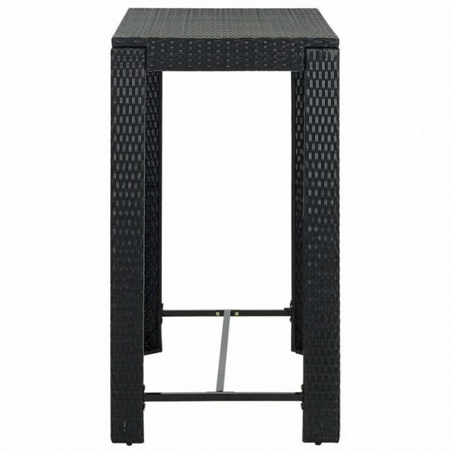 vidaXL ガーデンバーテーブル ブラック 100x60.5x110.5cm ポリラタン製家具 アウトドア家具 アウトドアテーブル(代引不可)【送料無料】_2