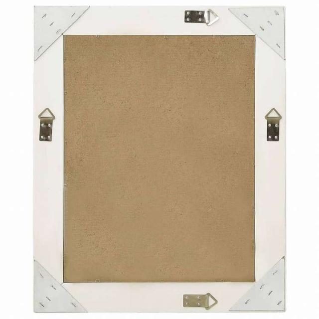 vidaXL ウォールミラー バロック調 50x60cm ホワイトホーム&ガーデン デコレーション 鏡(代引不可)【送料無料】