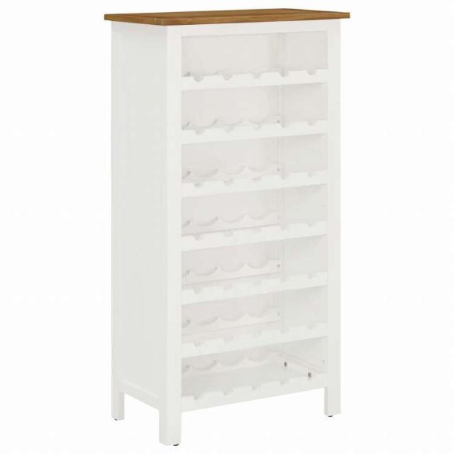 vidaXL ワインキャビネット 56x32x110cm オーク無垢材家具 キャビネット&amp;収納 ワインラック(代引不可)【送料無料】