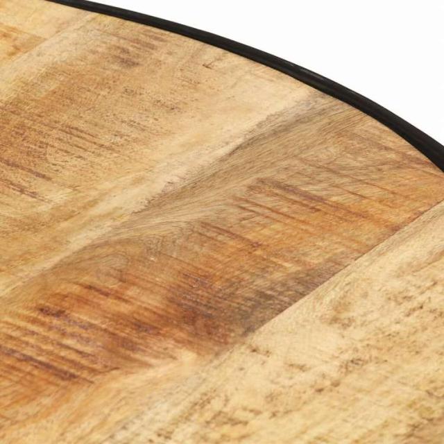 vidaXL 珈琲速見表 黒いこと 68x68x36糎 マンゴー純乎たる材 (粗い)調度品 速見表 声遣い速見表 珈琲速見表(代引不可)【貨物輸送無料】