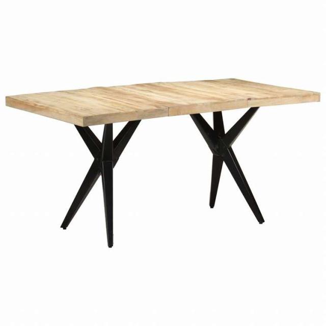 vidaXL ダイニングテーブル 160x80x76 cm マンゴーウッド (粗目)家具 テーブル キッチン・ダイニングルームテーブル(代引不可)【送料無料】_8