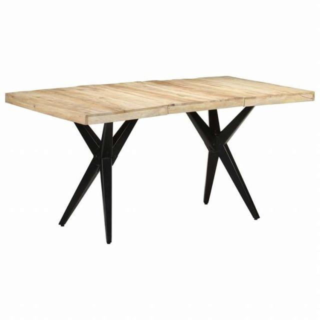 vidaXL ダイニングテーブル 160x80x76 cm マンゴーウッド (粗目)家具 テーブル キッチン・ダイニングルームテーブル(代引不可)【送料無料】_9