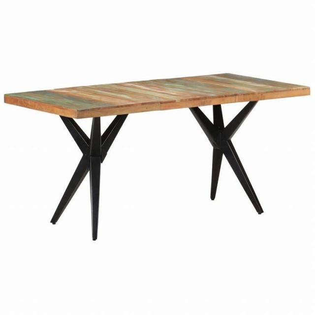 vidaXL ダイニングテーブル 160x80x76 cm 無垢の再生木材家具 テーブル キッチン・ダイニングルームテーブル(代引不可)【送料無料】