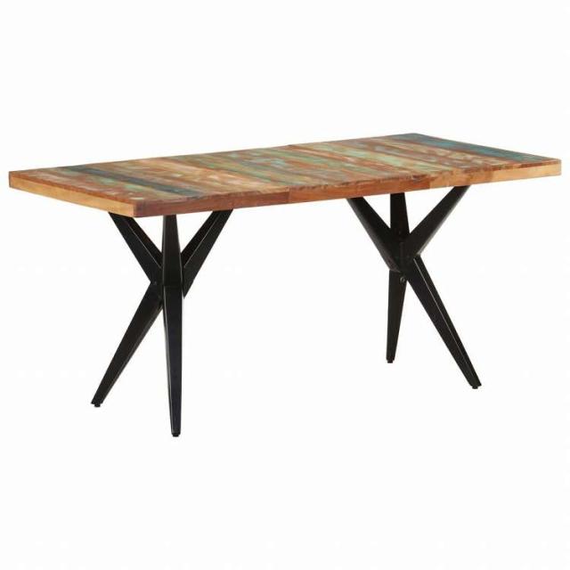 vidaXL ダイニングテーブル 160x80x76 cm 無垢の再生木材家具 テーブル キッチン・ダイニングルームテーブル(代引不可)【送料無料】_8