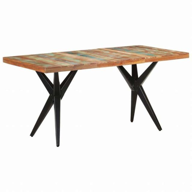 vidaXL ダイニングテーブル 160x80x76 cm 無垢の再生木材家具 テーブル キッチン・ダイニングルームテーブル(代引不可)【送料無料】_9