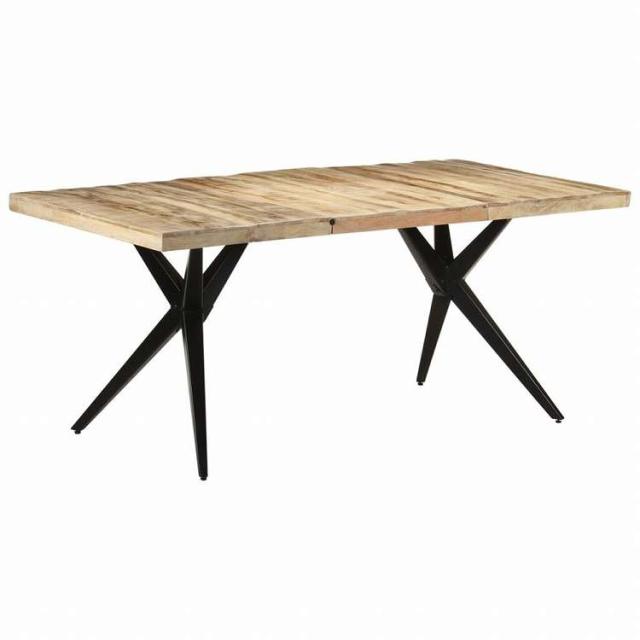 vidaXL ダイニングテーブル 180x90x76cm マンゴーウッド (粗目)家具 テーブル キッチン・ダイニングルームテーブル(代引不可)【送料無料】