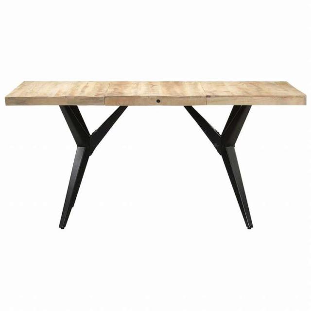 vidaXL ダイニングテーブル 180x90x76cm マンゴーウッド (粗目)家具 テーブル キッチン・ダイニングルームテーブル(代引不可)【送料無料】_1