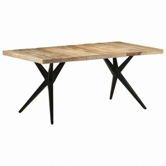 vidaXL ダイニングテーブル 180x90x76cm マンゴーウッド (粗目)家具 テーブル キッチン・ダイニングルームテーブル(代引不可)【送料無料】_9