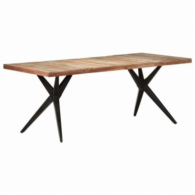 vidaXL ダイニングテーブル 200x90x76 cm 無垢の再生木材家具 テーブル キッチン・ダイニングルームテーブル(代引不可)【送料無料】