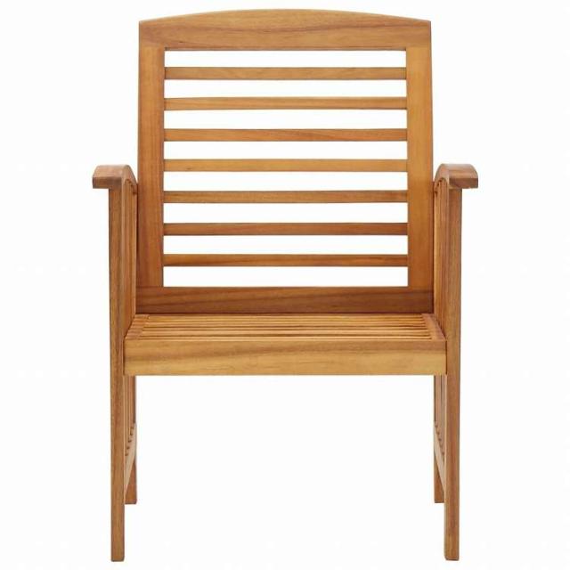 vidaXL ガーデンチェア 2点 アカシア無垢材家具 アウトドア家具 屋外椅子 アウトドアベンチチェア(代引不可)【送料無料】_2