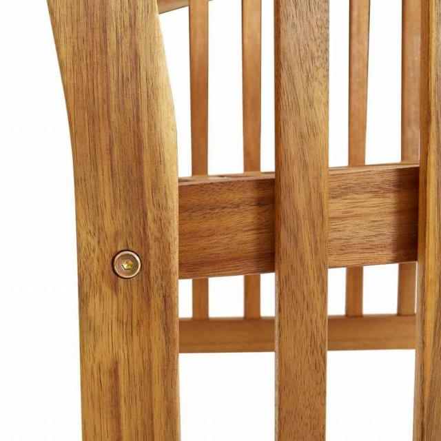 vidaXL ガーデンチェア 2点 アカシア無垢材家具 アウトドア家具 屋外椅子 アウトドアベンチチェア(代引不可)【送料無料】_6