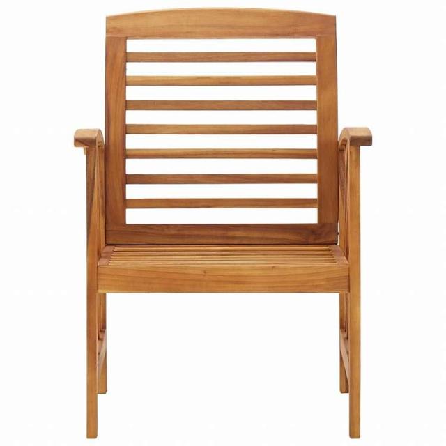 vidaXL ガーデンチェア 2点 アカシア無垢材家具 アウトドア家具 屋外椅子 アウトドアベンチチェア(代引不可)【送料無料】_2
