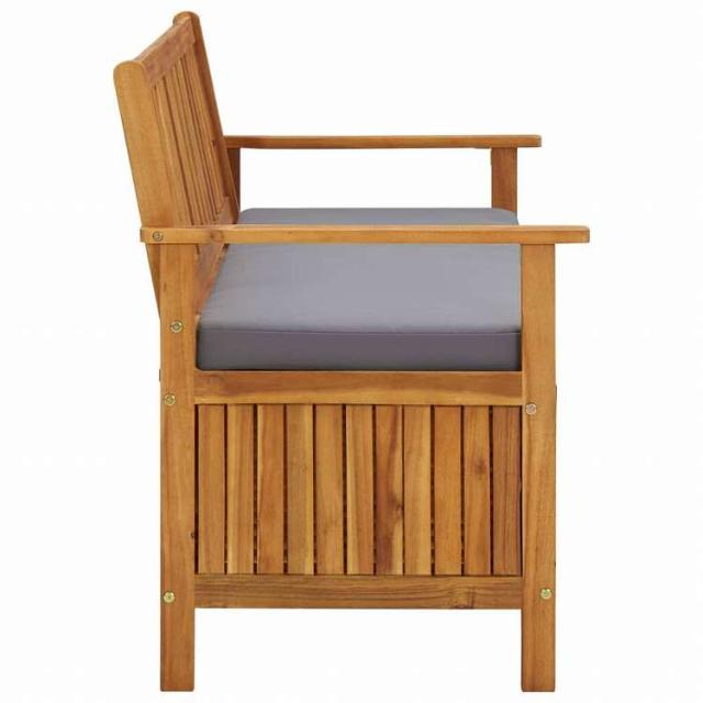 vidaXL ガーデン収納ベンチ 120cm アカシア無垢材家具 アウトドア家具 屋外椅子 アウトドアベンチ(代引不可)【送料無料】_2