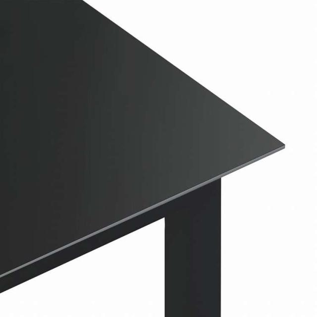 vidaXL ガーデンテーブル ブラック 190x90x74cm アルミ&ガラス製家具 アウトドア家具 アウトドアテーブル(代引不可)【送料無料】_3