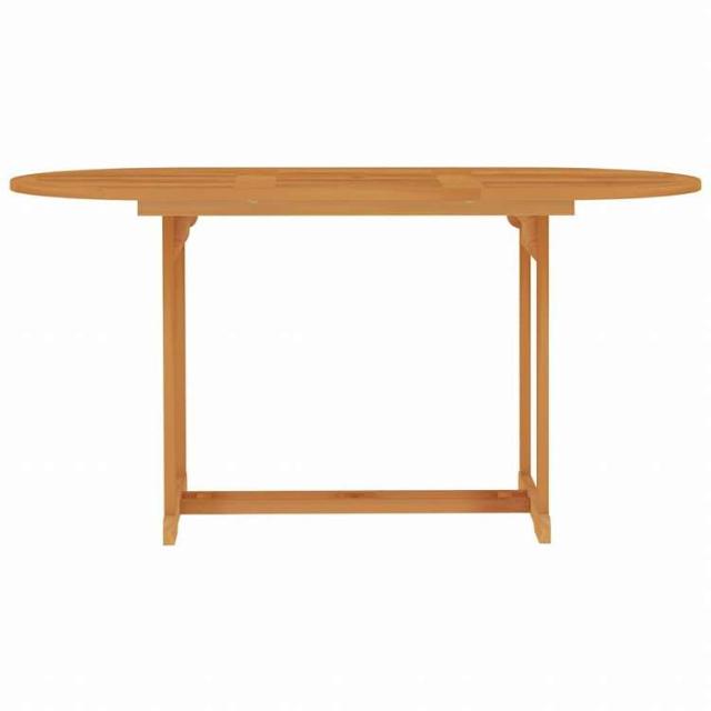 vidaXL ガーデンテーブル 150x90x75cm チーク無垢材家具 アウトドア家具 アウトドアテーブル(代引不可)【送料無料】_1