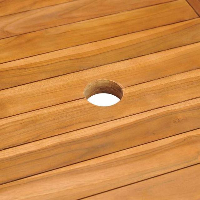 vidaXL ガーデンテーブル 150x90x75cm チーク無垢材家具 アウトドア家具 アウトドアテーブル(代引不可)【送料無料】_4