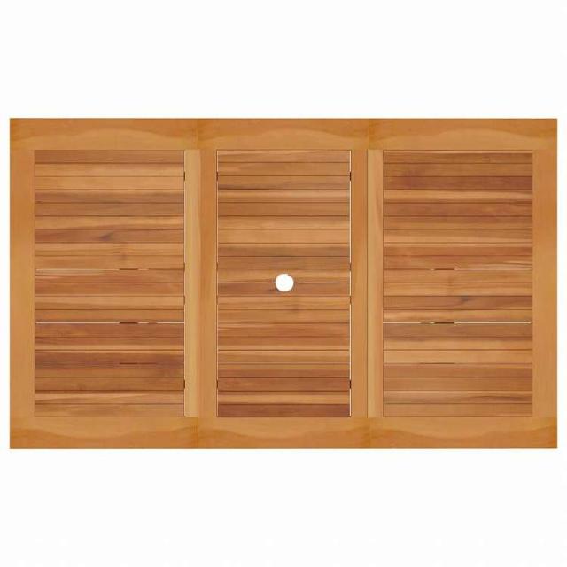 vidaXL ガーデンテーブル 150x90x75cm チーク無垢材家具 アウトドア家具 アウトドアテーブル(代引不可)【送料無料】_3