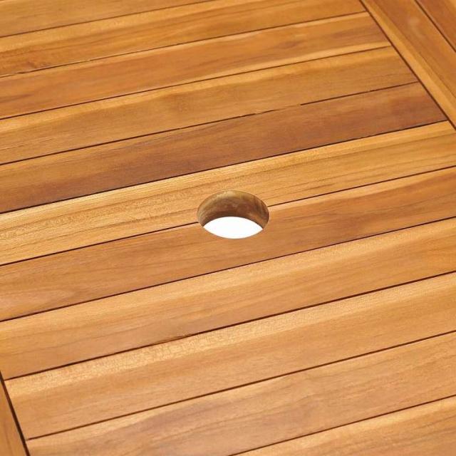 vidaXL ガーデンテーブル 150x90x75cm チーク無垢材家具 アウトドア家具 アウトドアテーブル(代引不可)【送料無料】_4