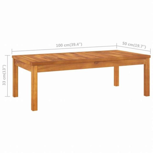 vidaXL ガーデンラウンジ4点セット クリームクッション付き アカシア無垢材家具 アウトドア家具 屋外家具セット(代引不可)【送料無料】_12