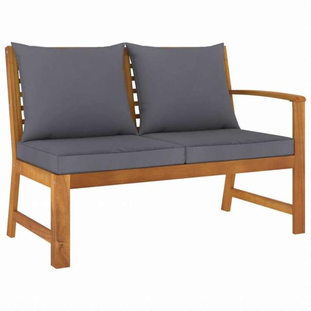 vidaXL ガーデンラウンジ4点セット クッション付き アカシア無垢材家具 アウトドア家具 屋外家具セット(代引不可)【送料無料】_3