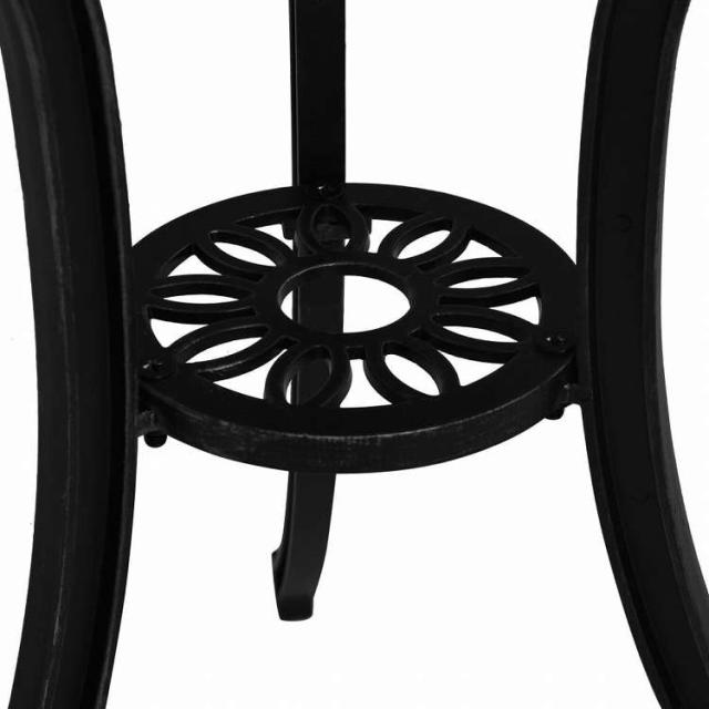 vidaXL ガーデンテーブル 62x62x65cm アルミ鋳物 ブラック家具 アウトドア家具 アウトドアテーブル(代引不可)【送料無料】_4