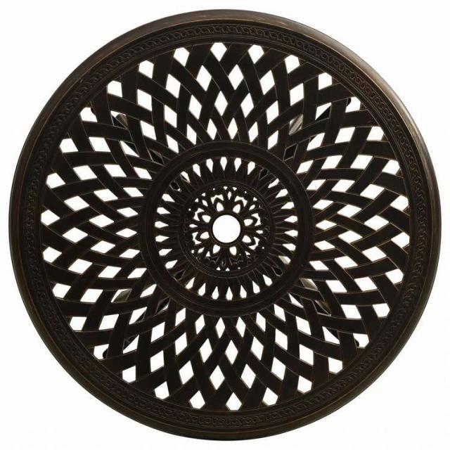 vidaXL ガーデンテーブル 78x78x72cm アルミ鋳物 ブロンズ家具 アウトドア家具 アウトドアテーブル(代引不可)【送料無料】_2