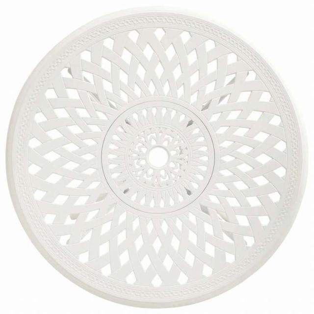 vidaXL ガーデンテーブル 78x78x72cm アルミ鋳物 ホワイト家具 アウトドア家具 アウトドアテーブル(代引不可)【送料無料】_2