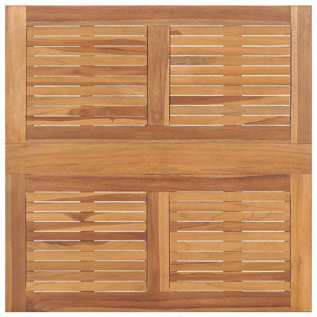 vidaXL 折りたたみガーデンダイニングテーブル 90x90x75 cm チーク無垢材家具 アウトドア家具 アウトドアテーブル(代引不可)【送料無料】_3