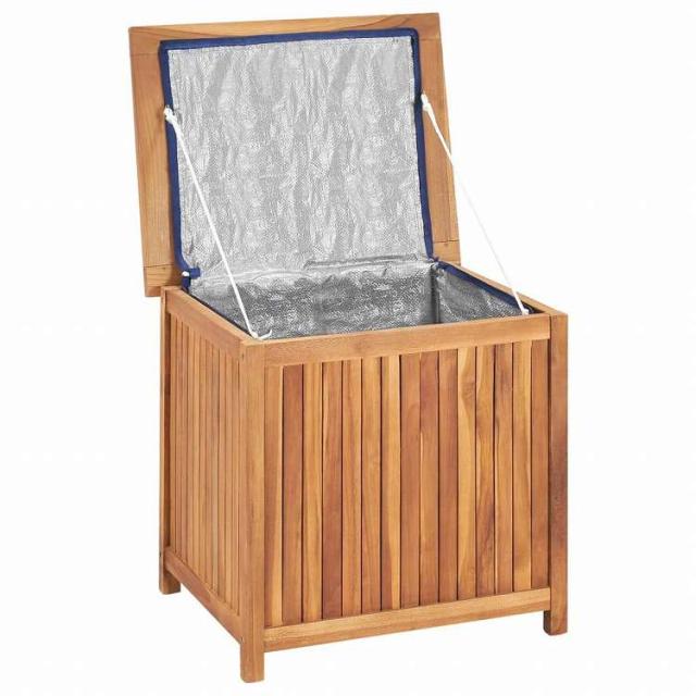 vidaXL ガーデン収納ボックス 60x50x58 cm チーク無垢材家具 アウトドア家具 屋外収納ボックス(代引不可)【送料無料】_4