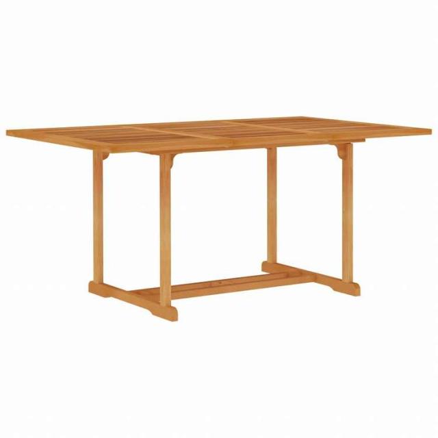 vidaXL ガーデンダイニング5点セット チーク無垢材家具 アウトドア家具 屋外家具セット(代引不可)【送料無料】_2