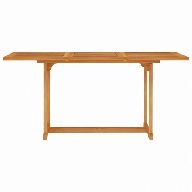 vidaXL ガーデンダイニング5点セット チーク無垢材家具 アウトドア家具 屋外家具セット(代引不可)【送料無料】_3