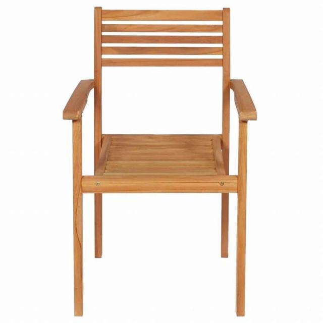 vidaXL ガーデンダイニング5点セット チーク無垢材家具 アウトドア家具 屋外家具セット(代引不可)【送料無料】_9