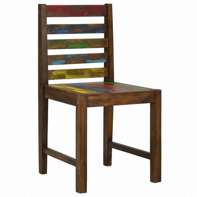 vidaXL ダイニングチェア 2点セット 再生無垢材家具 チェア キッチン・ダイニングルームチェア(代引不可)【送料無料】_8