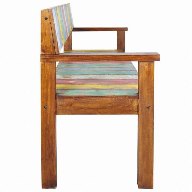 vidaXL ベンチ 115 cm 再生無垢材家具 ベンチ 倉庫・通路用ベンチ(代引不可)【送料無料】_2